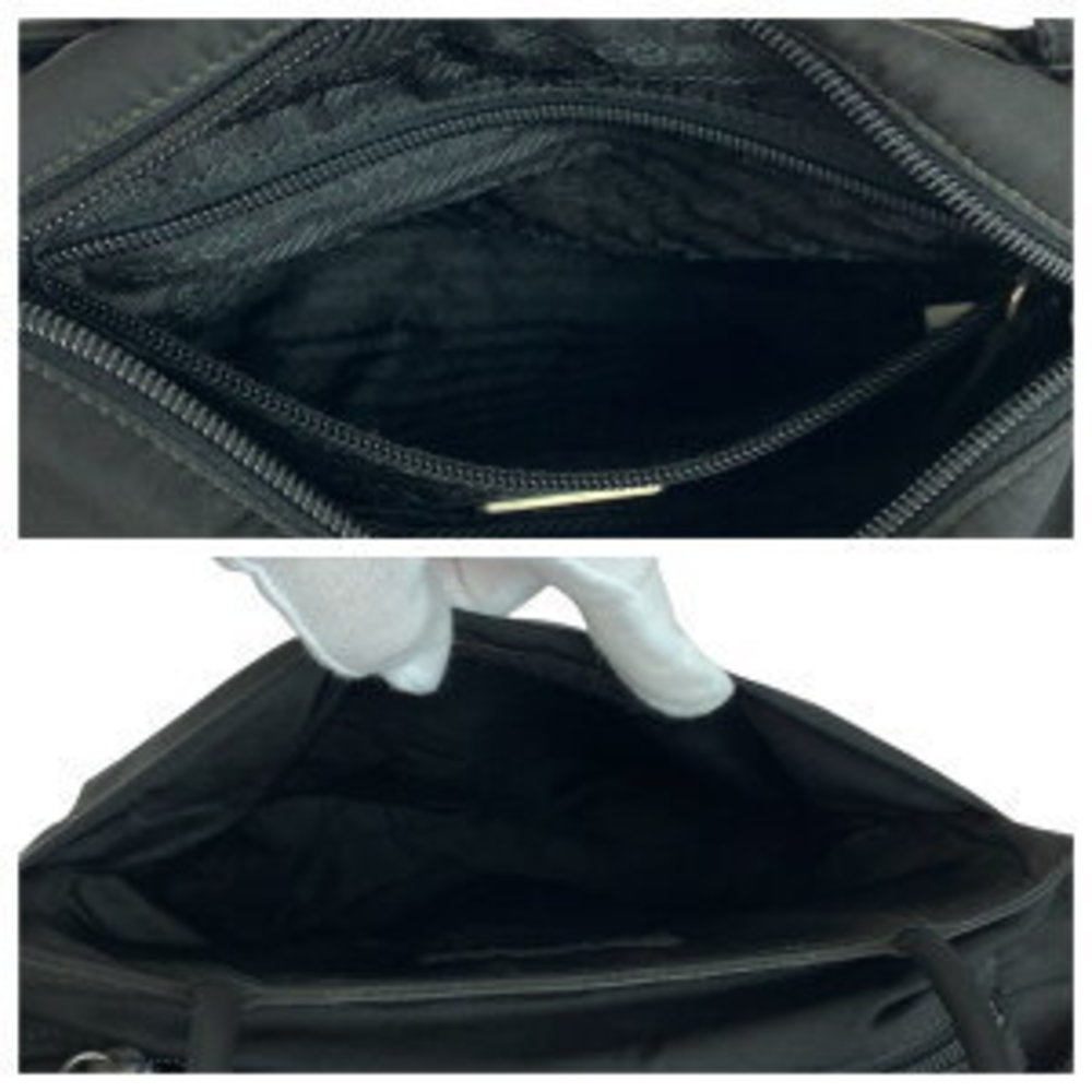 Prada nylon black Tessuto Bag triangular Shoulder - Picture 9 of 9